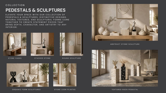 PEDESTALS & SCULPTURES