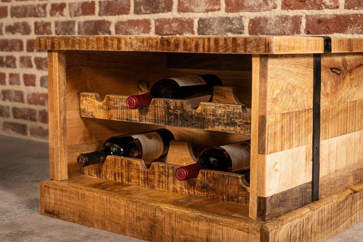 Wine Storage Wine Bottle Coffee Table Kanchan Multi Purpose Solid