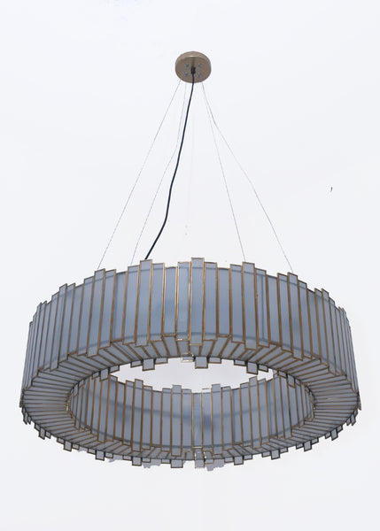 Aurora Handcrafted Glass Chandelier with Gold Finish 90cm