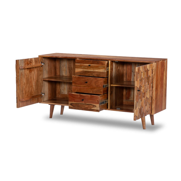 Hive Natural Solid Acacia Wood Sideboard 145 cm