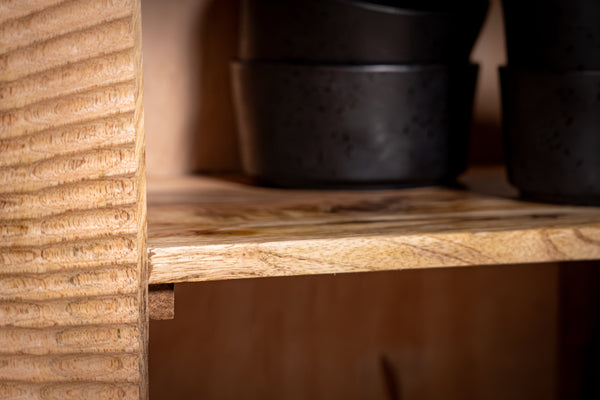 Sunset Handcrafted Solid Mango Wood Natural Brown Sideboard 177 cm