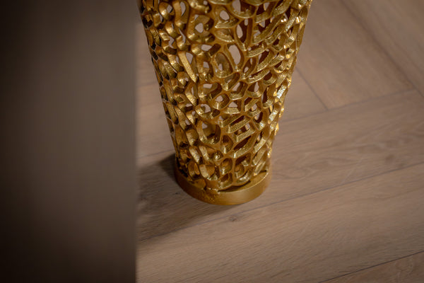 Golden Coral Aluminium Design Gold Vase 64cm