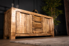 Woodland Mango Wood Sideboard 174 cm Natural