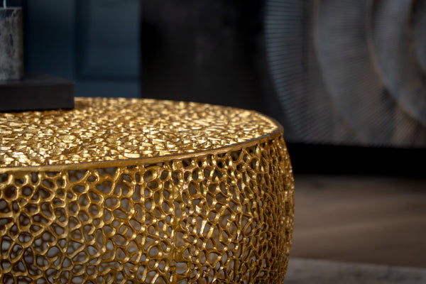 Golden Coral Aluminium Design Gold Coffee Table 80cm