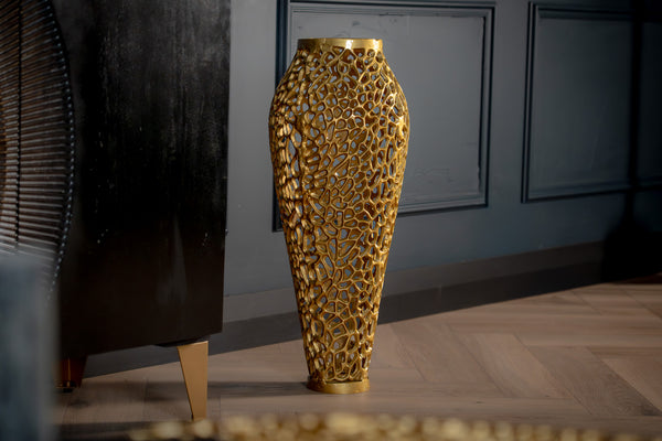 Golden Coral Aluminium Design Gold Vase 64cm