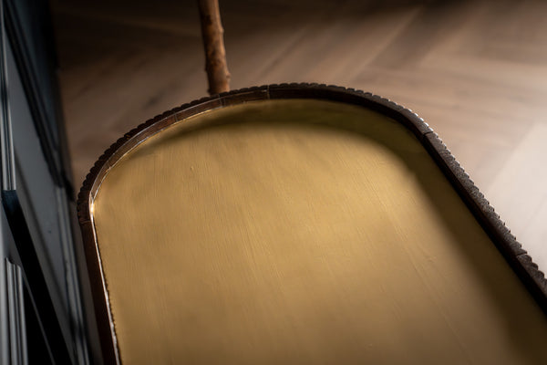 Elegance Solid Mango Wood Sideboard with Gold Iron Legs and a Trim 150 cm