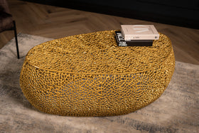 Golden Coral Aluminium Design Gold Coffee Table 120 cm