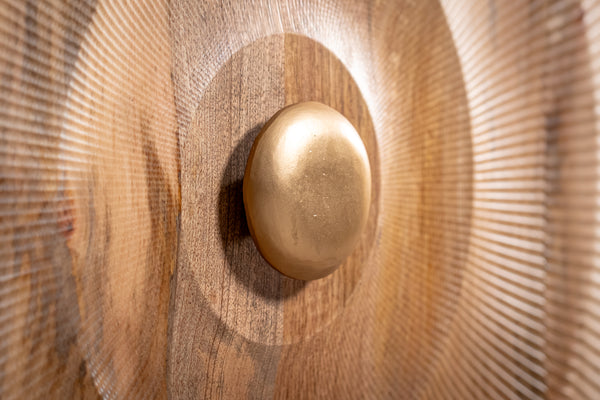 Sunset Handcrafted Solid Mango Wood Natural Brown Sideboard 140 cm