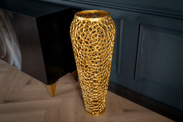 Golden Coral Aluminium Design Gold Vase 92cm