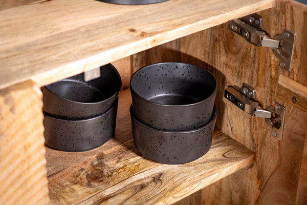 Sunset Handcrafted Solid Mango Wood Natural Brown Sideboard 177 cm