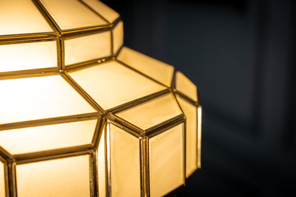 Celeste Handcrafted Embossed Lantern Ceiling Lamp in Gold 60cm