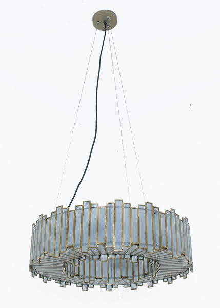 Aurora Handcrafted Glass Chandelier with Gold Finish 60cm