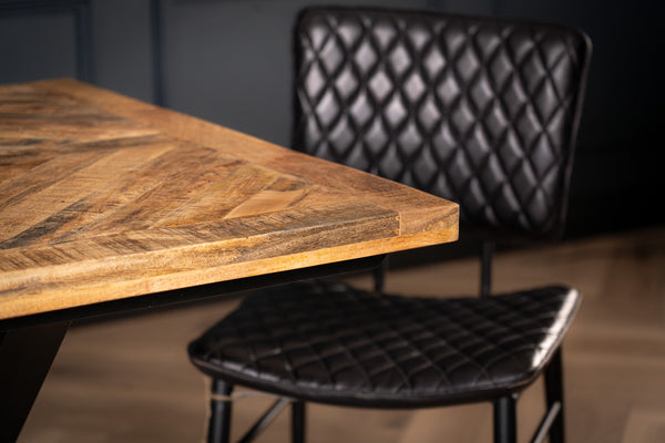 Artwood Home Mango Wood Industrial Dining Table 200 cm
