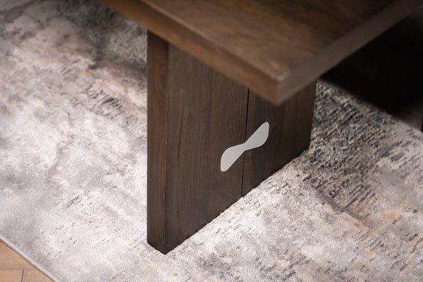 Butterfly Solid Mango Wood Dining Bench in Grey 160 cm