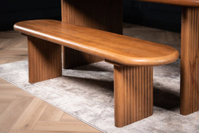 Como Solid Mango Wood Bench in Natural 160cm