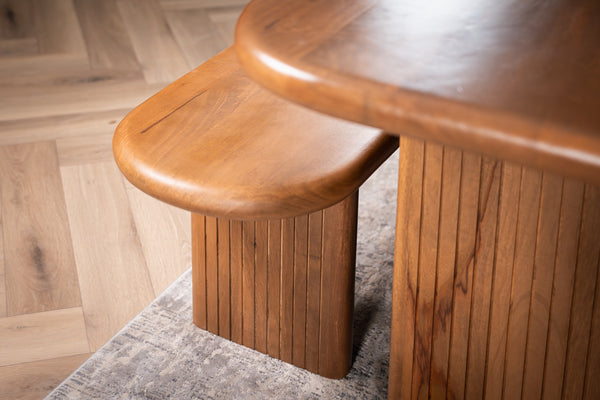 Como Solid Mango Wood Bench in Natural 160cm