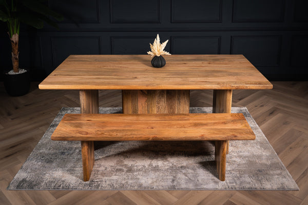 Rodos Solid Mango Wood Dining Bench 160 cm