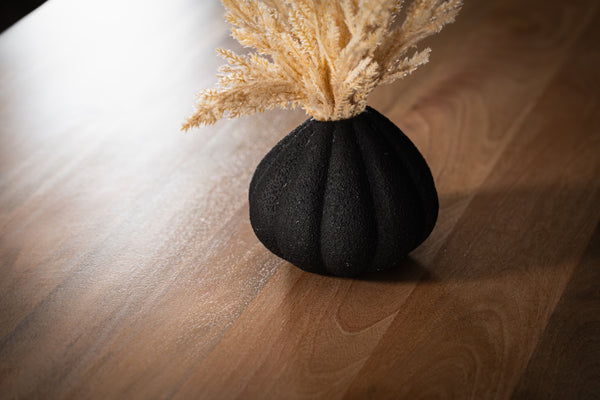 Rodos Solid Mango Wood Dining Wood Table with Rectangular Wooden Base 200 cm