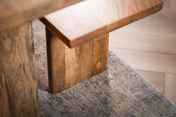 Rodos Solid Mango Wood Dining Bench 160 cm