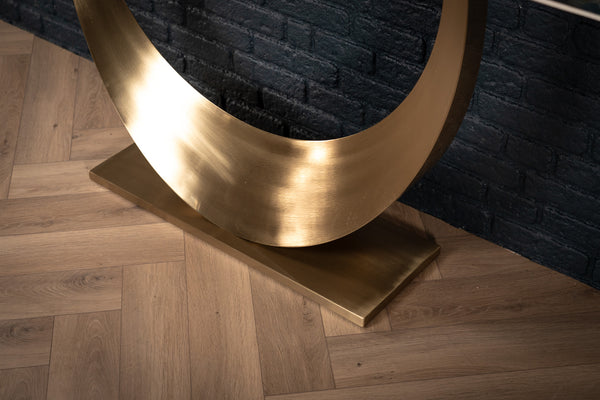 Cetona Italian Sintered Stone Console Table in Crystal Blue Marble Look 160 cm