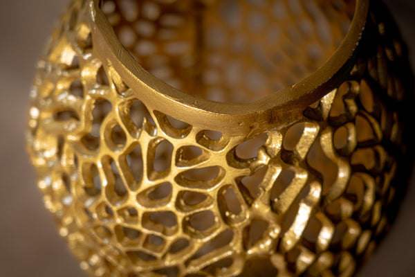 Golden Coral Aluminium Design Gold Vase 64cm