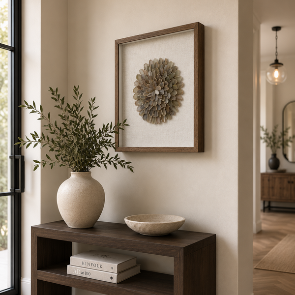 Framed Agate Wall Art  - Luxury Gemstone Statement Piece 60 x 60cm