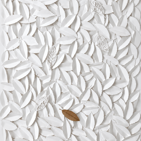 Handcrafted 3D Carved Wall Art – Large Textured Neutral Canvas 75cm x 100cm