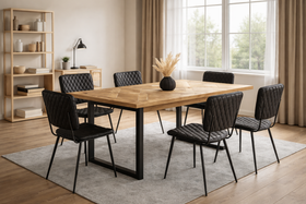Solid Acacia Wood Dining Table 190cm – Venice U-Leg Frame