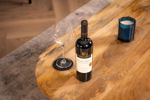 Reno Flute Art Deco Design Solid Mango Wood Coffee Table 120 cm