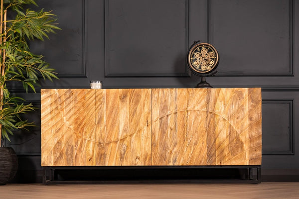 Scorpion Mango Wood Natural Brown Sideboard 177 cm