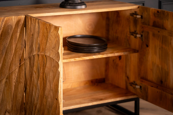 Scorpion Mango Wood Natural Brown Sideboard 177 cm
