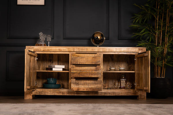 Woodland Mango Wood Sideboard 174 cm Natural