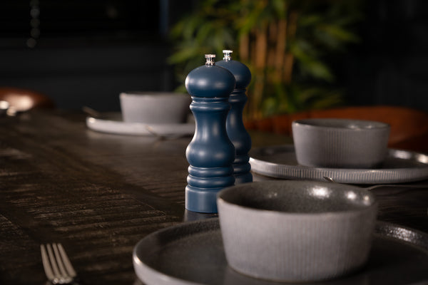 Galaxie Industrial Solid Mango Wood Oval Dining Table in Dark Brown Grey with Black Spider Legs 180