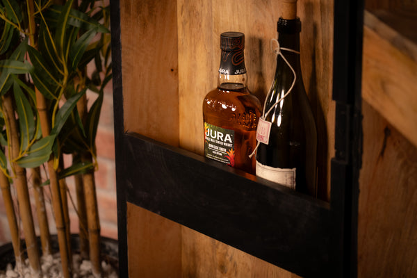 Scorpion Solid Mango Wood Bar Large Cabinet Black 95 x 141 2.0