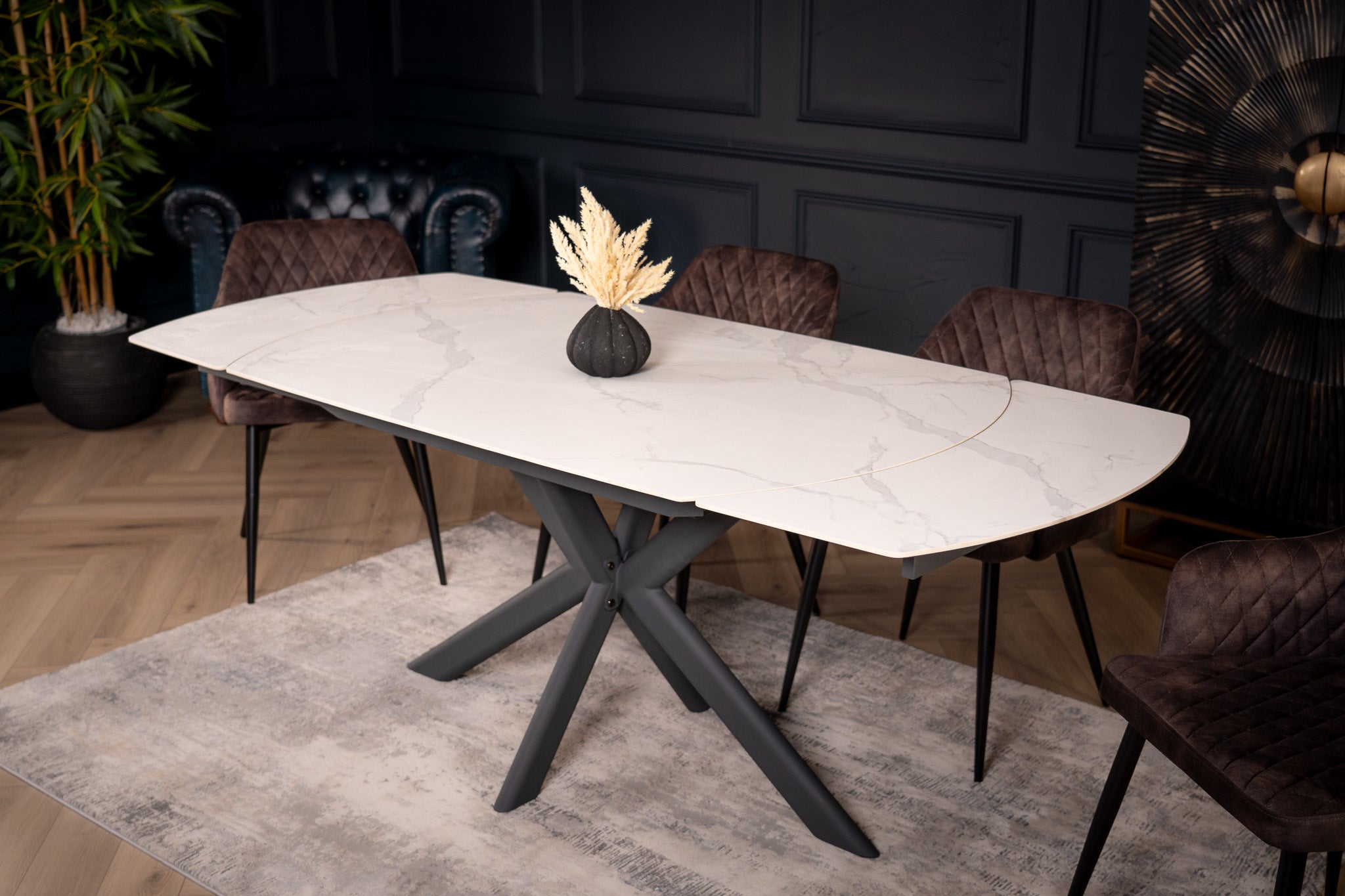 Extendable Marble Dining Table Oasis Extendable Italian Sintered