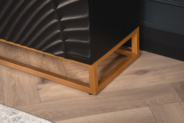 Scorpion Solid Mango Wood Sideboard with Elaborated 3d Carvings 140 cm