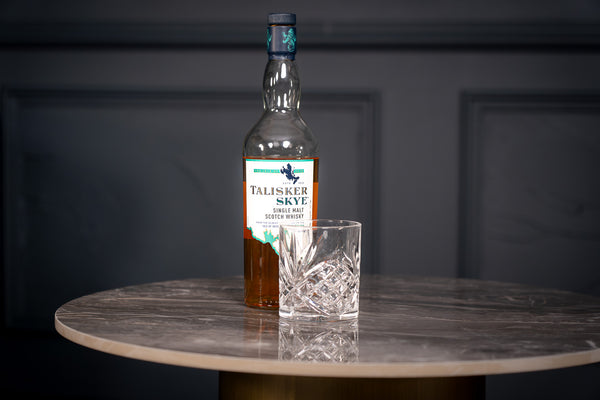 Pienza Italian Sintered Stone Round Side Table in Taupe Marble Look 60 cm