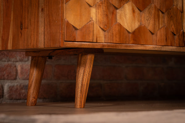 Hive Natural Solid Acacia Wood Sideboard 145 cm