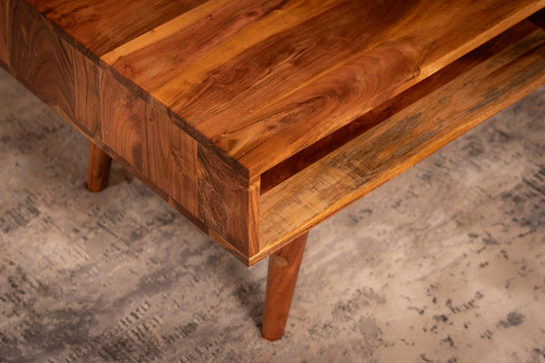 Hive Solid Acacia Wood Coffee Table 100 cm