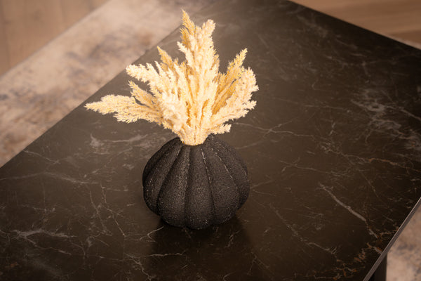 Marvellous Italian Sintered Stone Coffee Table in Black Marble Look 135 cm