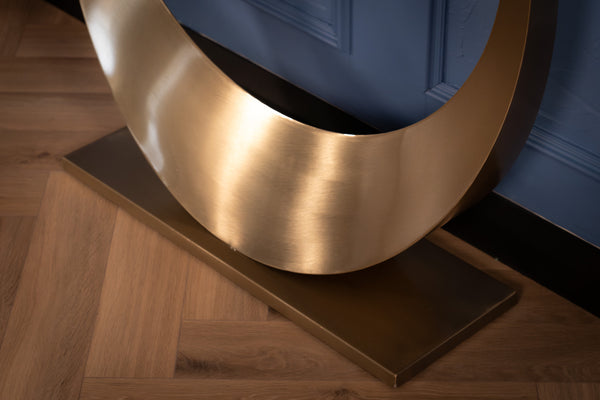 Cetona Italian Sintered Stone Console Table in Black Marble Look 160 cm