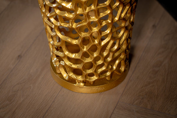 Golden Coral Aluminium Design Gold Vase 92cm