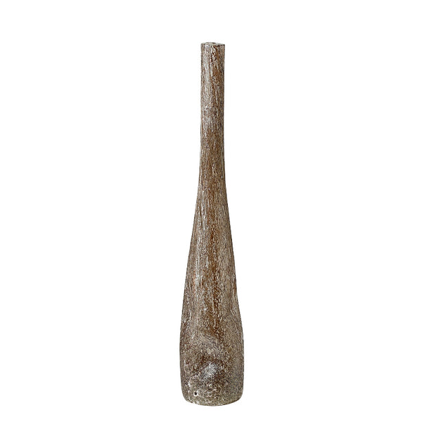 Smoked Brown Handmade Glass Vase - 60cm