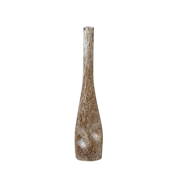 Smoked Brown Handmade Glass Vase - 47cm