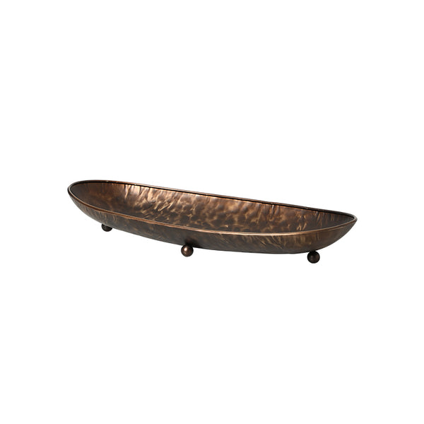 Antique Brass Hammered Decorative Platter 67.5cm