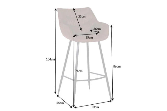 Dutch Comfort Bar Stool Antique Brown