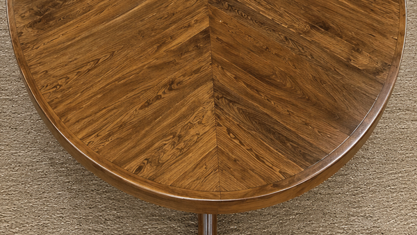 Solid Acacia Wood  Oval Dining Table 200cm - Solis Sculptural Base