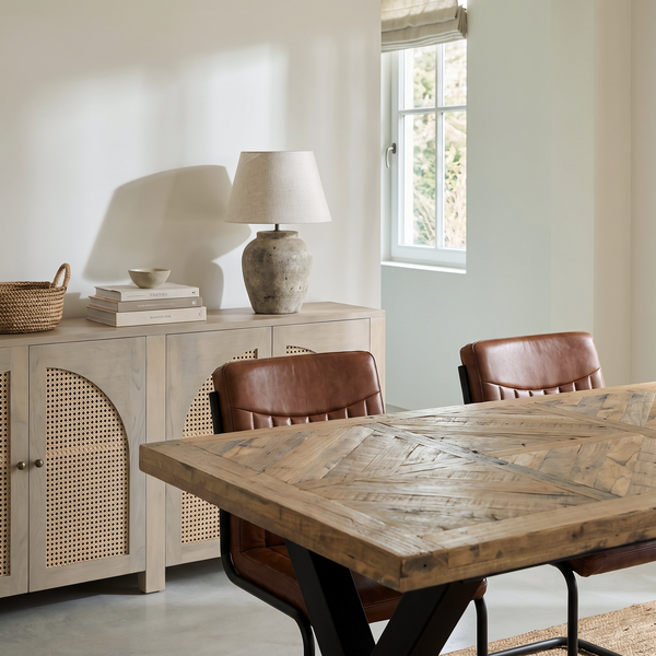 Solid Mango Wood Industrial Dining Table 160cm – Artwood Home X Frame