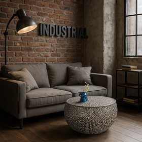 Filigree Design Leaf Silver Handmade Coffee Table 80 cm