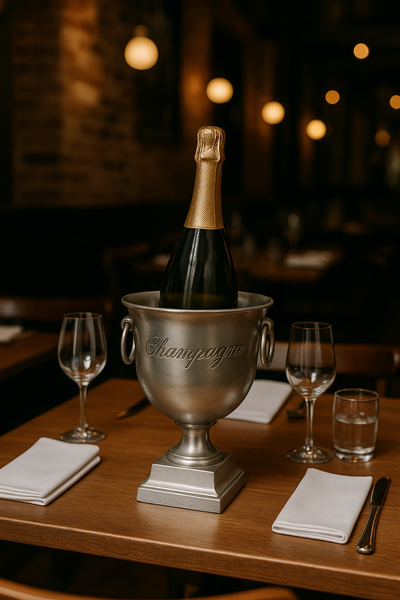 Elegant Champagne Silver Cooler 40 cm